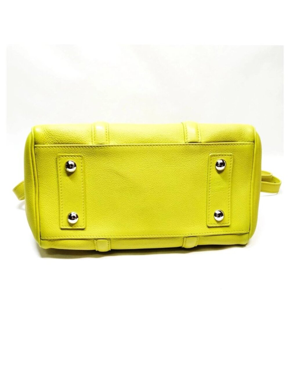 Authentic Louis Vuitton Sofia Coppola SC Bag PM Yellow Leather Satchel Crossbody - Picture 9 of 16